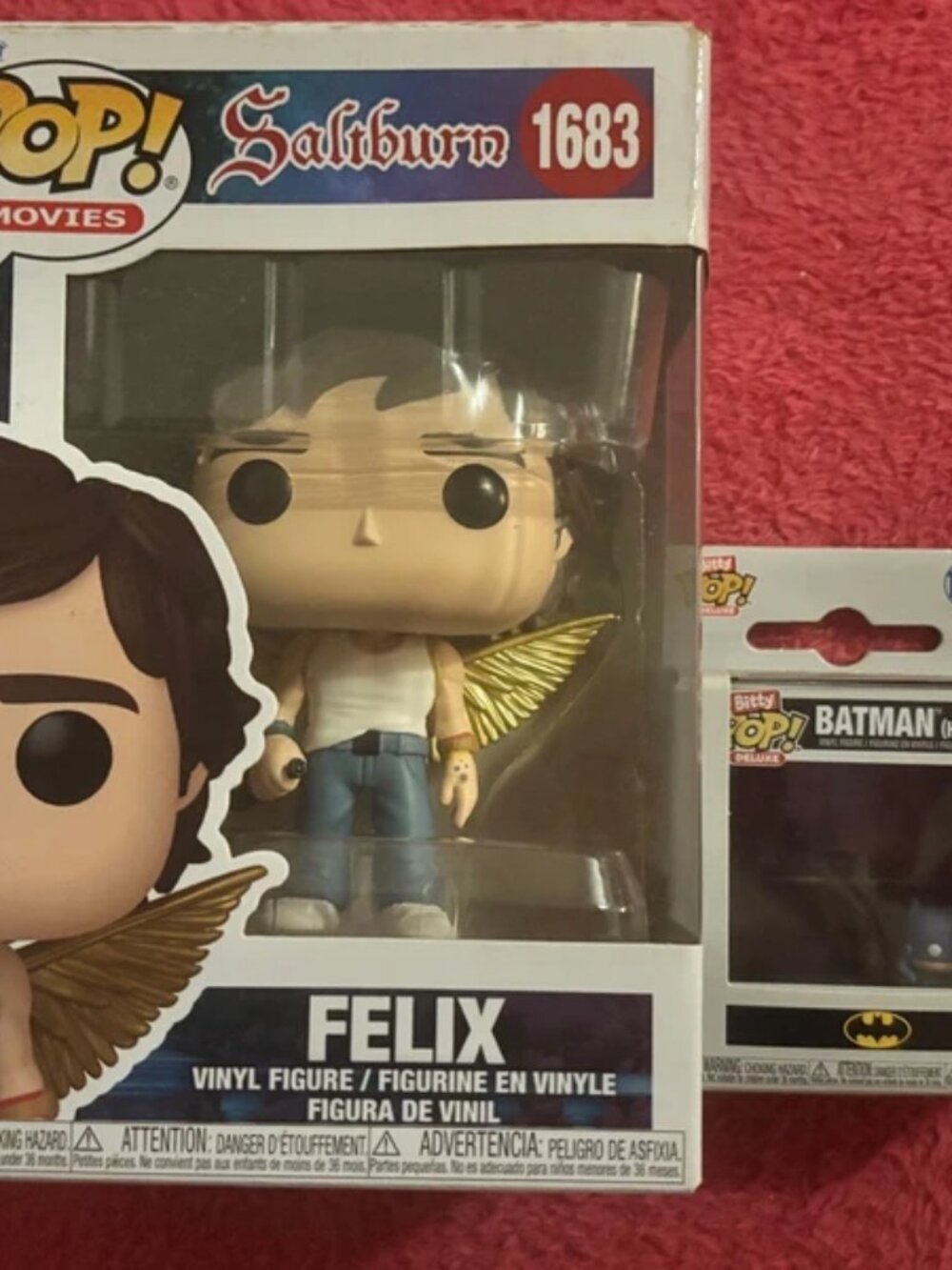 salt burn and batman funko pops
